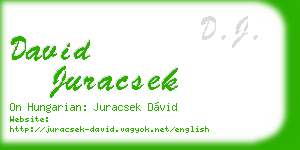 david juracsek business card